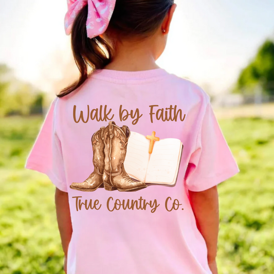 Walk by Faith Youth Short Sleeve Shirt