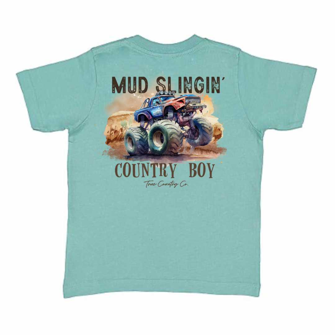 Mud Slingin Country Boy - Saltwater Short Sleeve - Youth - Wholesale