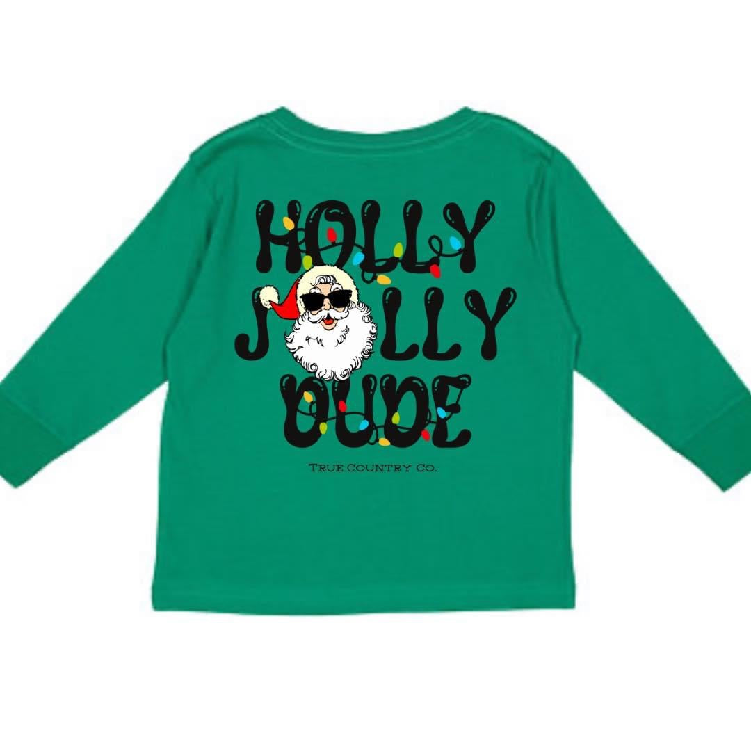 Holly Jolly Dude Youth Long Sleeve