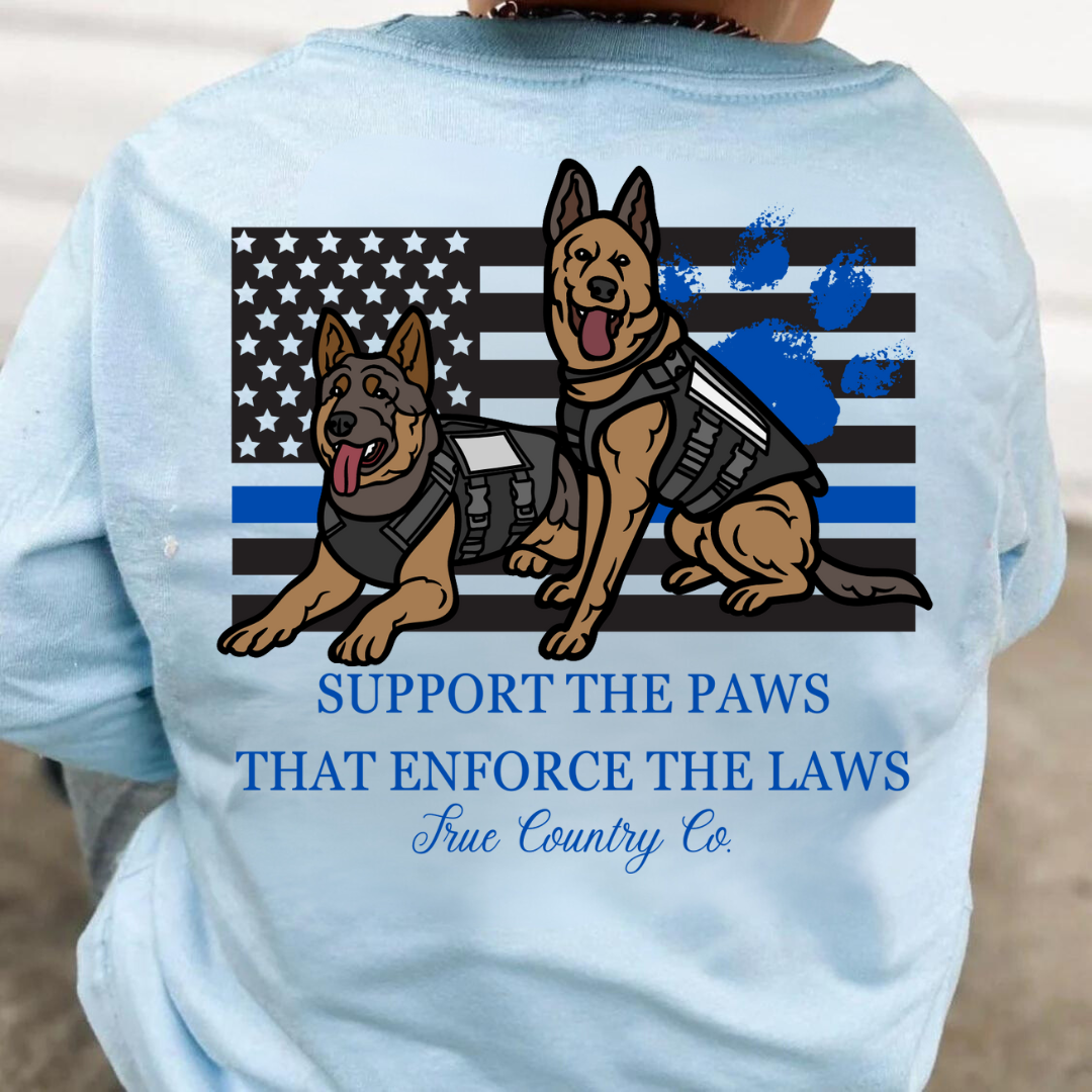 Paws that Enforce the Laws Youth Long Sleeve