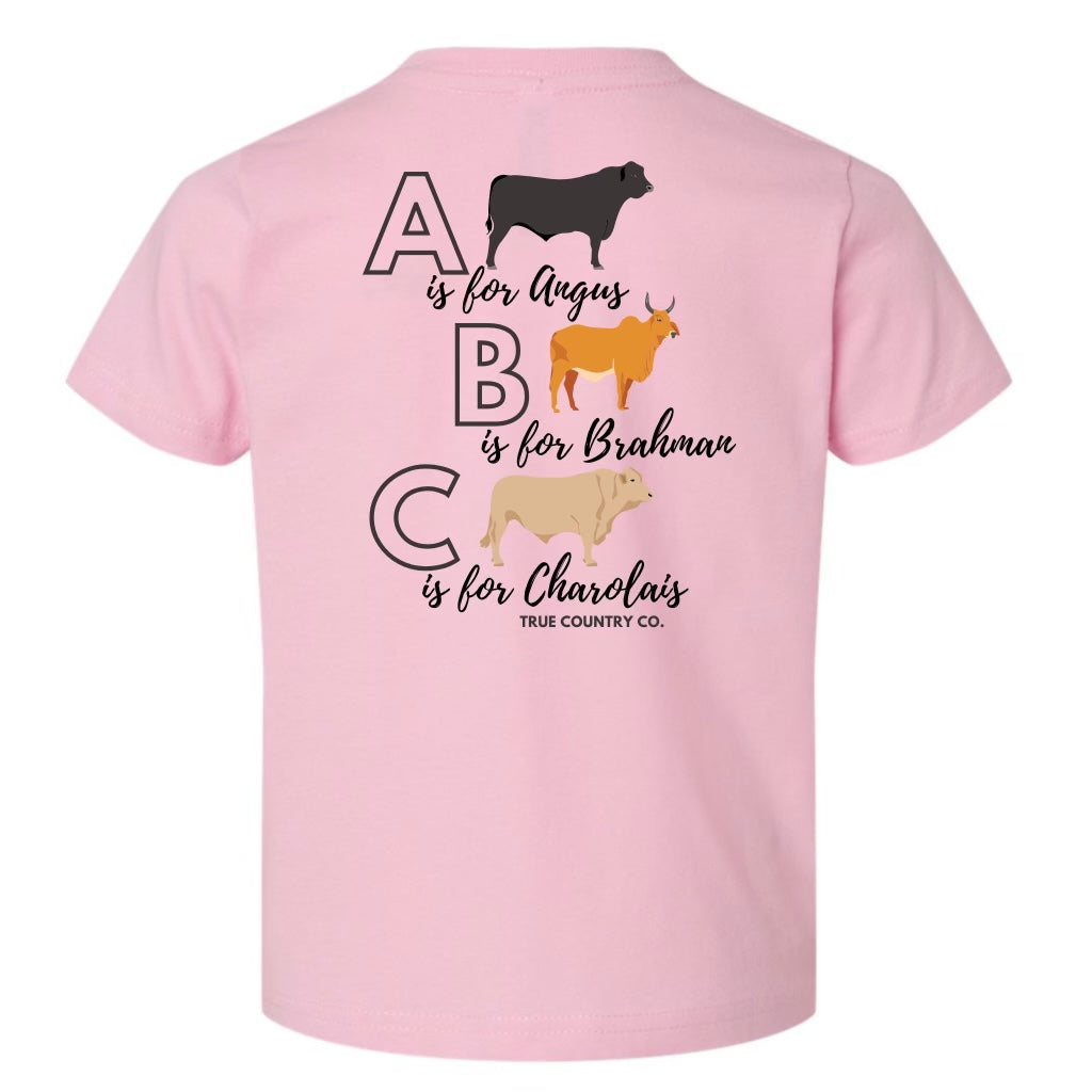 PINK- Cow Breed ABCs - Youth - Wholesale