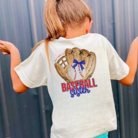 Baseball Sister - Natural Short Sleeve - Youth - Wholesale