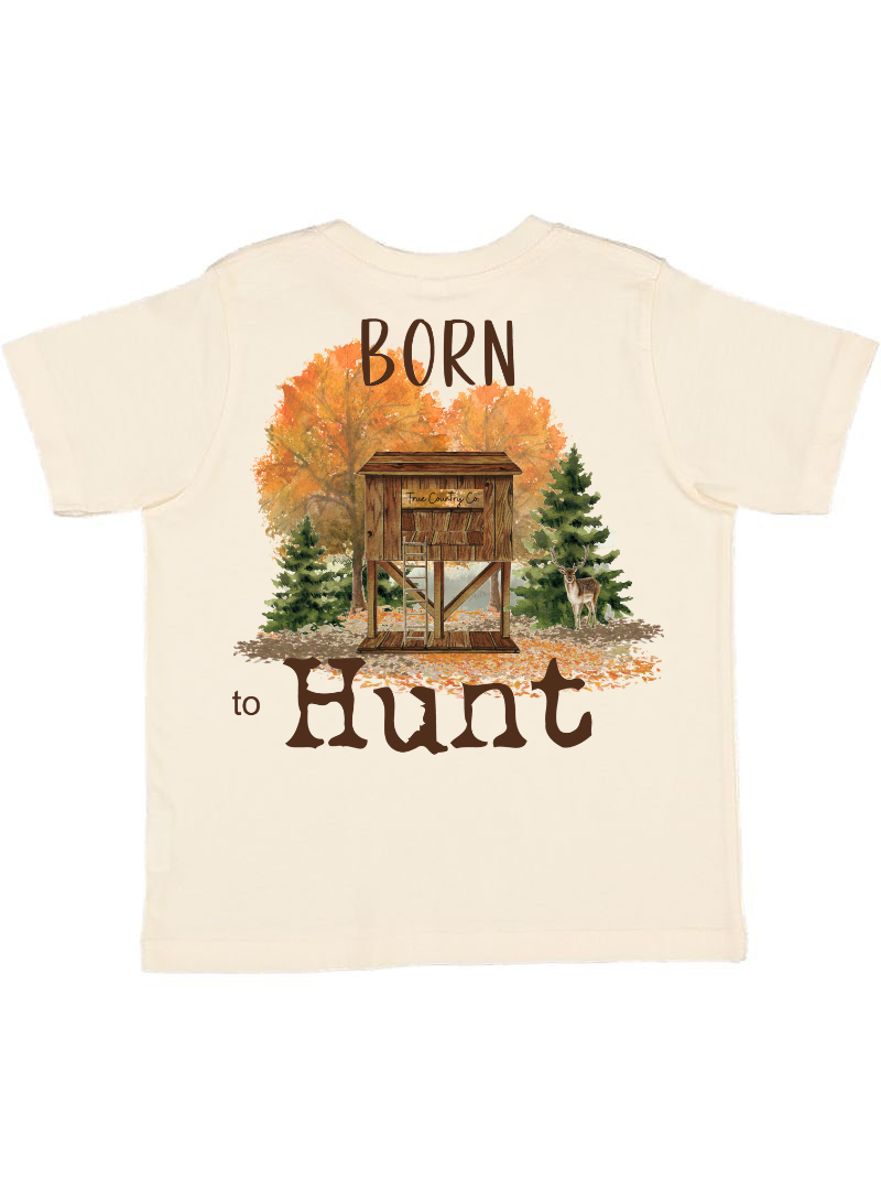 Born To Hunt - Natural  Short Sleeve - Youth - Wholesale