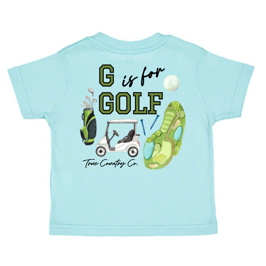 G is for Golf Youth Short Sleeve Shirt