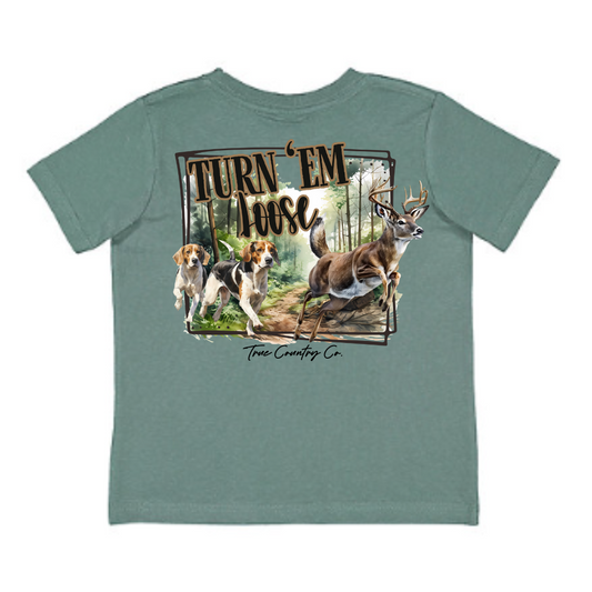 Let ‘em Loose (Deer Hunting) - Basil Short Sleeve - Youth - Wholesale