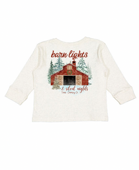 Barn Lights & Silent Nights Youth Long Sleeve Shirt