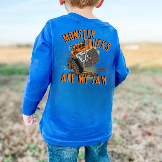 Monster Trucks are my Jam Youth Long Sleeve