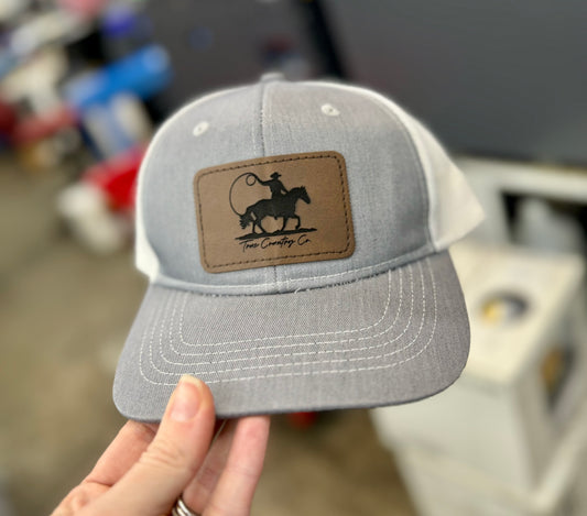 Rope & Ride True Country Patch Hat (Gray/White)