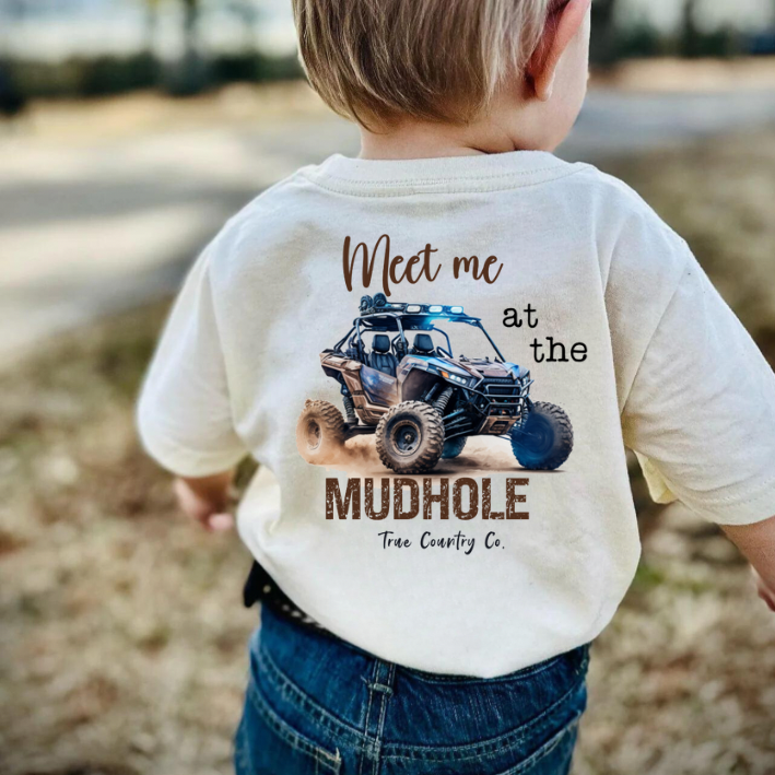 Meet me at the Mudhole - Natural Heather Short Sleeve - Youth - Wholesale