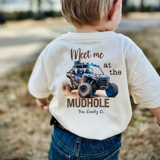 Meet me at the Mudhole - Natural Heather Short Sleeve - Youth - Wholesale