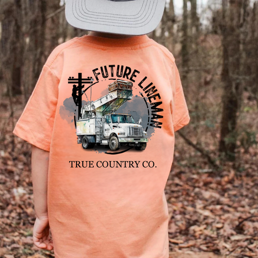 Future Lineman - Sunset Short Sleeve - Youth - Wholesale