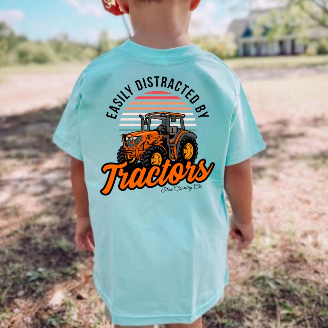 Easily Distracted by Tractors - Chill Short Sleeve - Youth - Wholesale