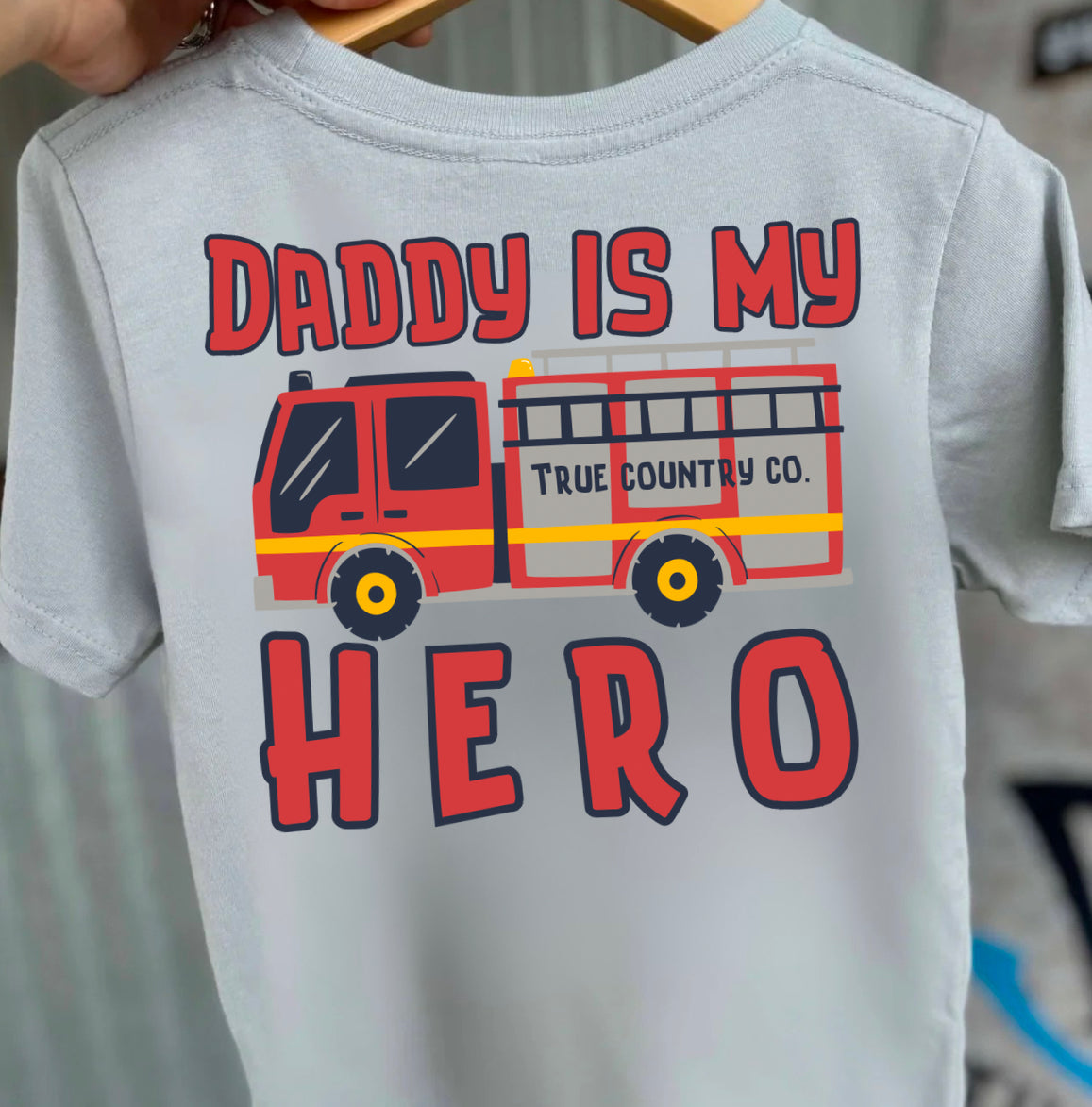 Daddy is my Hero - Firefighter Edition Youth Short Sleeve Shirt