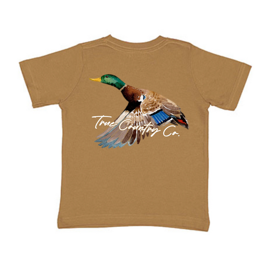 Flying Mallard - Coyote Brown Short Sleeve - Youth - Wholesale