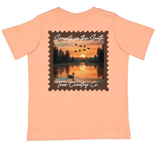 Sunsets in the South - Papaya Short Sleeve - Youth - Wholesale