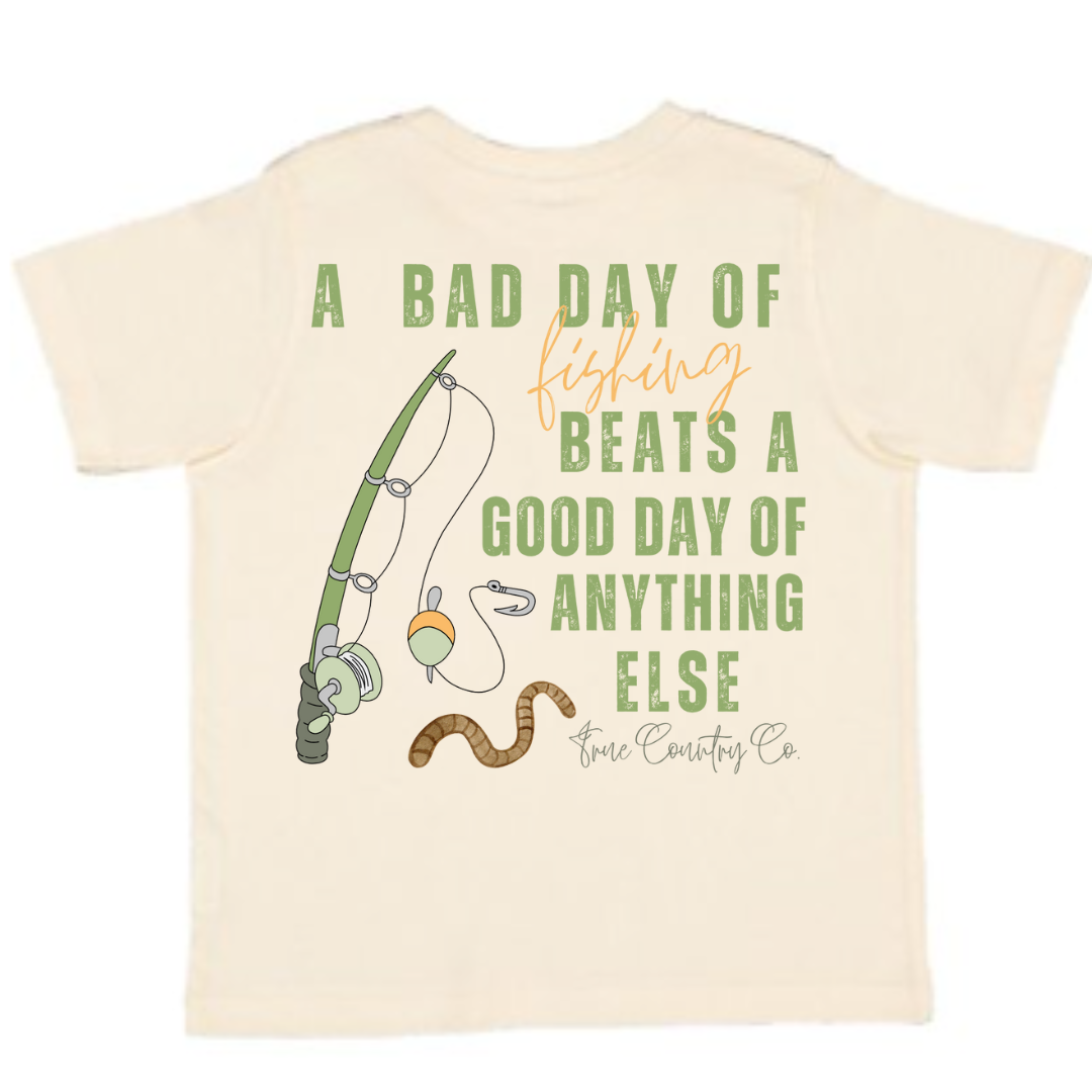 Bad Day of Fishing Youth Short Sleeve Shirt