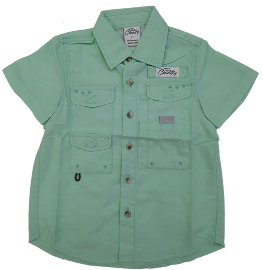 Wholesale - Fishing Shirt - Youth - Aqua