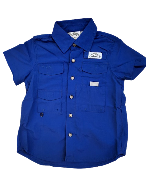 Wholesale - Fishing Shirt - Youth - Blue