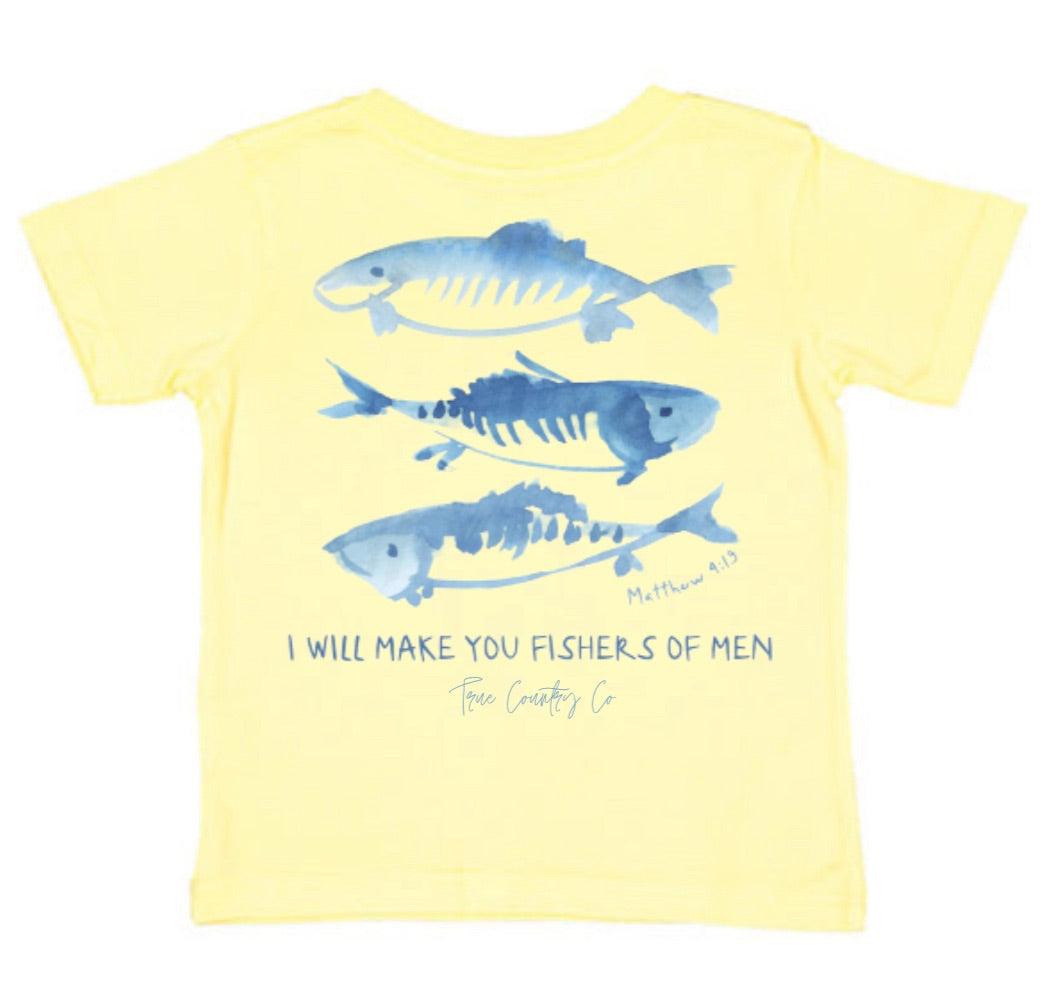 Fishers of Men - Yellow Short Sleeve - Youth - Wholesale